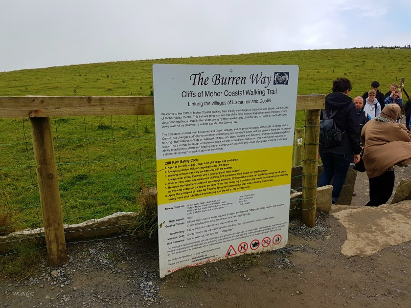 the burren way cliff